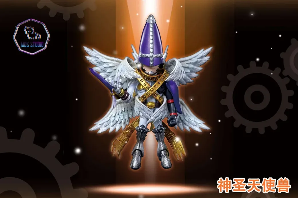 WCF Scale Angewomon & Holy Angemon - Digimon Resin Statue - MDS Studio