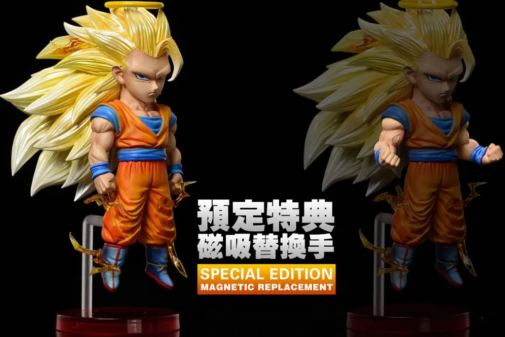 WCF Scale Buu Series Super Saiyan 3 Son Goku - Dragon Ball Resin Statue - LeaGue Studios