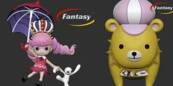 WCF Scale Childhood Series Perona & Kumashi - ONE PIECE Resin Statue - Fantasy-Studio