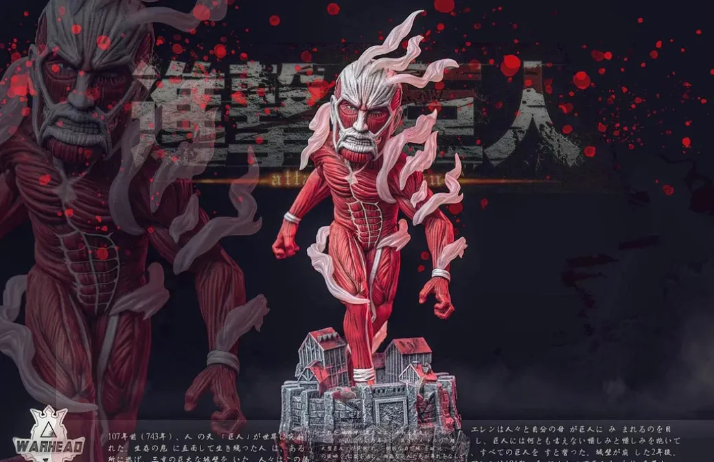 WCF Scale Colossus Titan - Attack On Titan Resin Statue - Warhead Studios