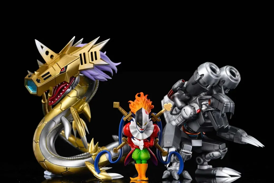 WCF Scale Dark Four Heavenly Kings Series 002 Mugendramon & Metal Seadramon - Digimon Resin Statue - LeaGue Studios