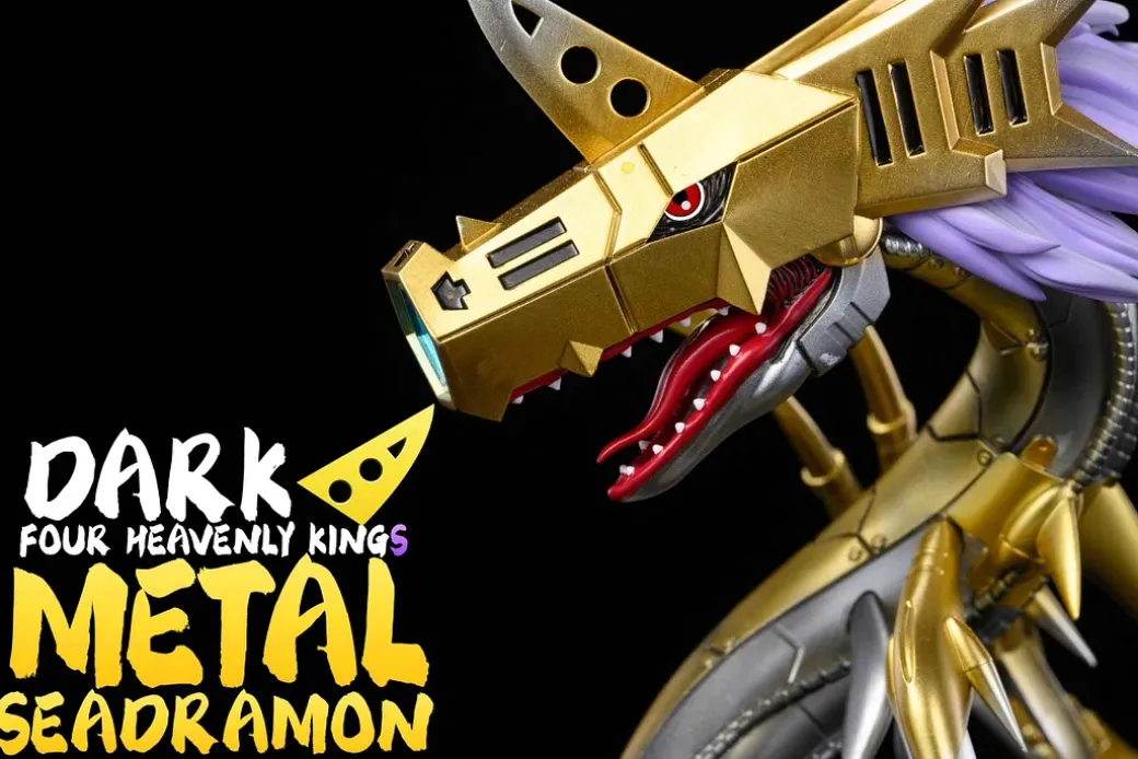 WCF Scale Dark Four Heavenly Kings Series 002 Mugendramon & Metal Seadramon - Digimon Resin Statue - LeaGue Studios