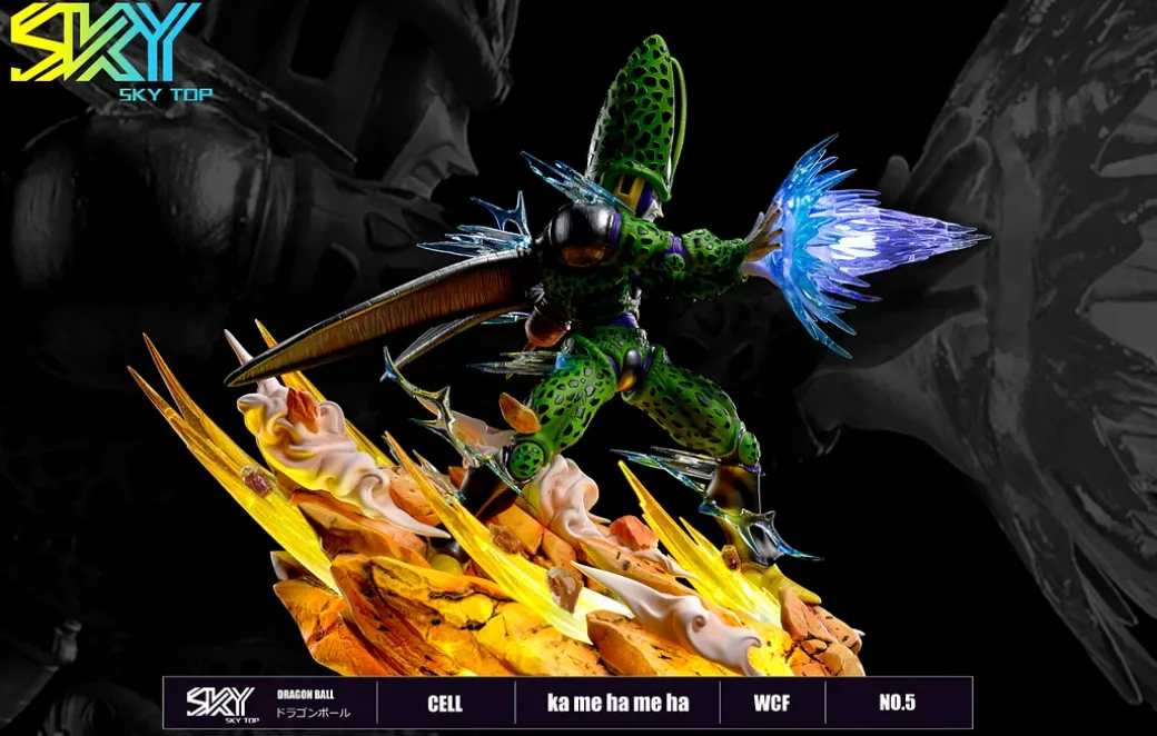 WCF Scale Famous Battle Scene Cell with LED - Dragon Ball Resin Statue - Sky Top Studios