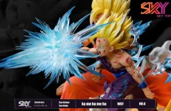 WCF Scale Famous Scene Series 002 Son Gohan & Son Goku's Kamekameha with LED - Dragon Ball Resin Statue - Sky Top Studios
