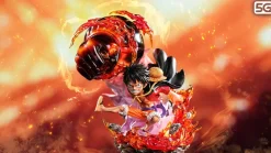 WCF Scale Fire Punch Monkey D. Luffy with LED - ONE PIECE Resin Statue - 5G-Studios