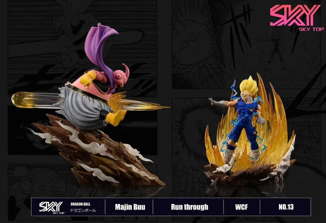 WCF Scale Majin Buu with LED - Dragon Ball Resin Statue - Sky Top Studios