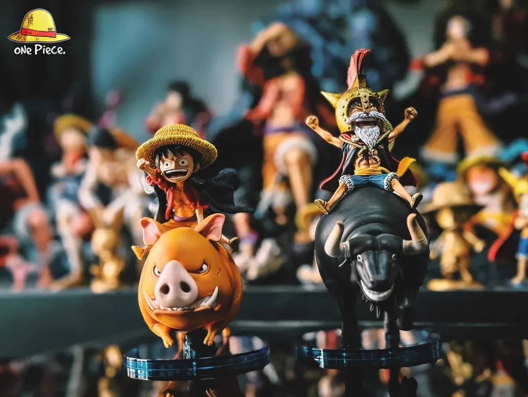 WCF Scale Pig Riding & Monkey D. Luffy - ONE PIECE Resin Statue - ONE Piece. Studio