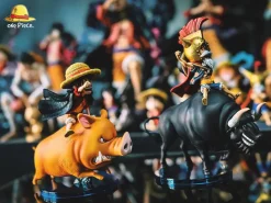 WCF Scale Pig Riding & Monkey D. Luffy - ONE PIECE Resin Statue - ONE Piece. Studio