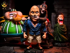WCF Scale Red Hair Pirates Bonk Punch & Monster - ONE PIECE Resin Statue - ShuGuang Studios