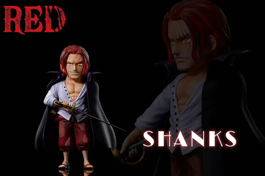 WCF Scale Red Hair Pirates Shanks & Rockstar - ONE PIECE Resin Statue - A Plus Studios