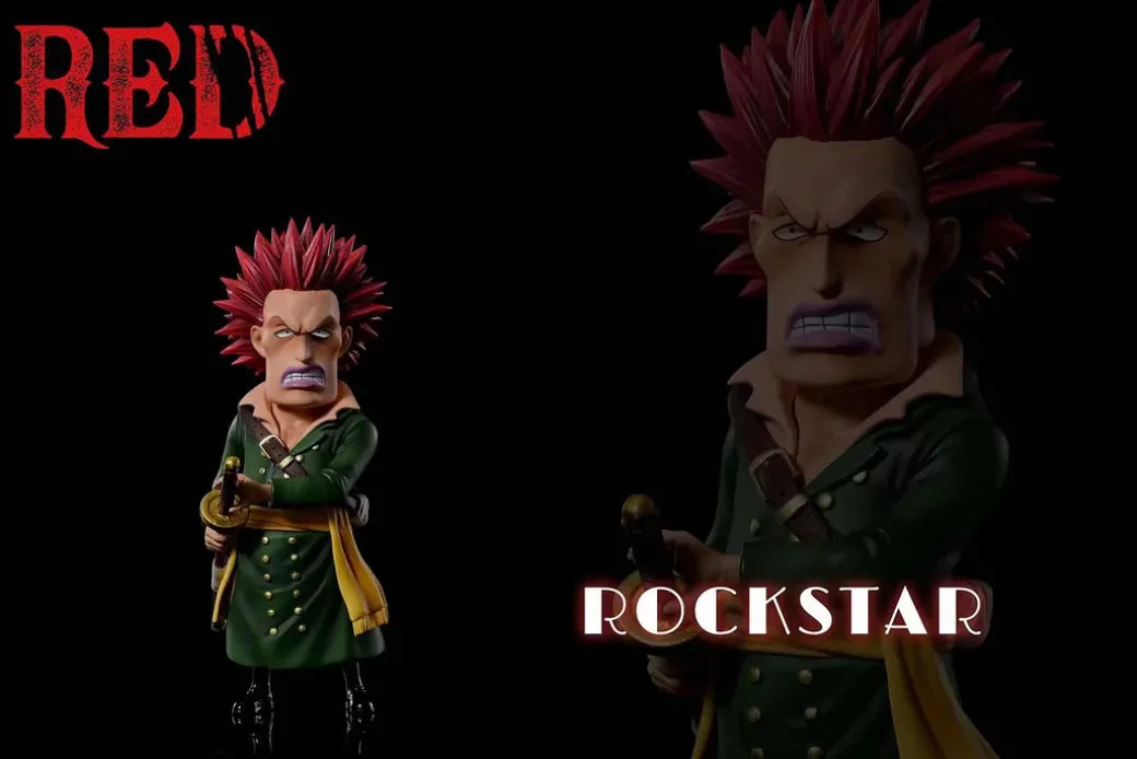 WCF Scale Red Hair Pirates Shanks & Rockstar - ONE PIECE Resin Statue - A Plus Studios