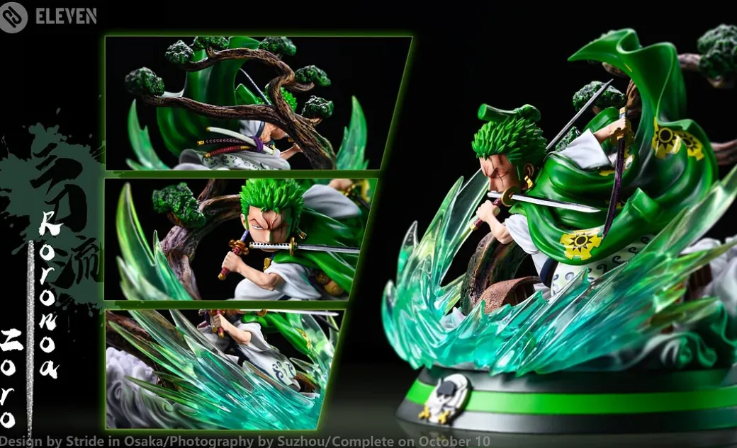 WCF Scale Santoryu Roronoa Zoro - ONE PIECE Resin Statue - Eleven Studio