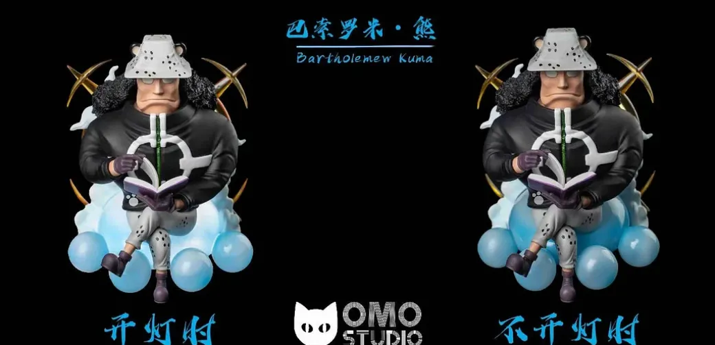 WCF Scale Sitting Bartholomew Kuma with LED - ONE PIECE Resin Statue - OMO Studios