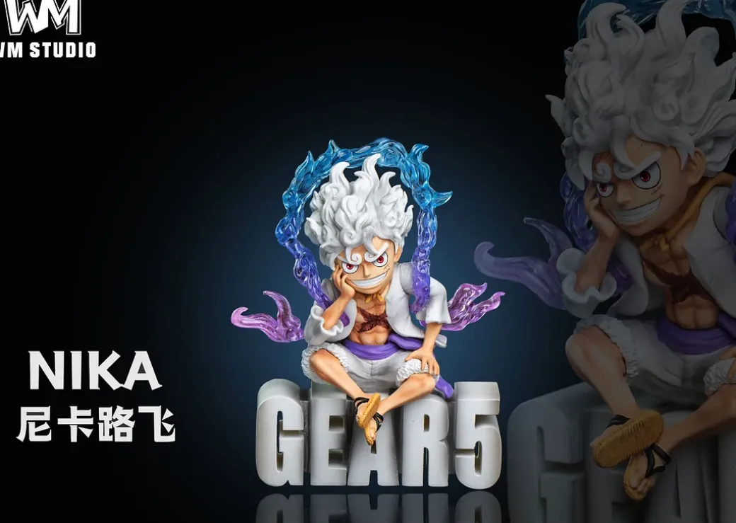 WCF Scale Sitting Series 001 Gear Fifth Nika Luffy - ONE PIECE Statue - WM Studios