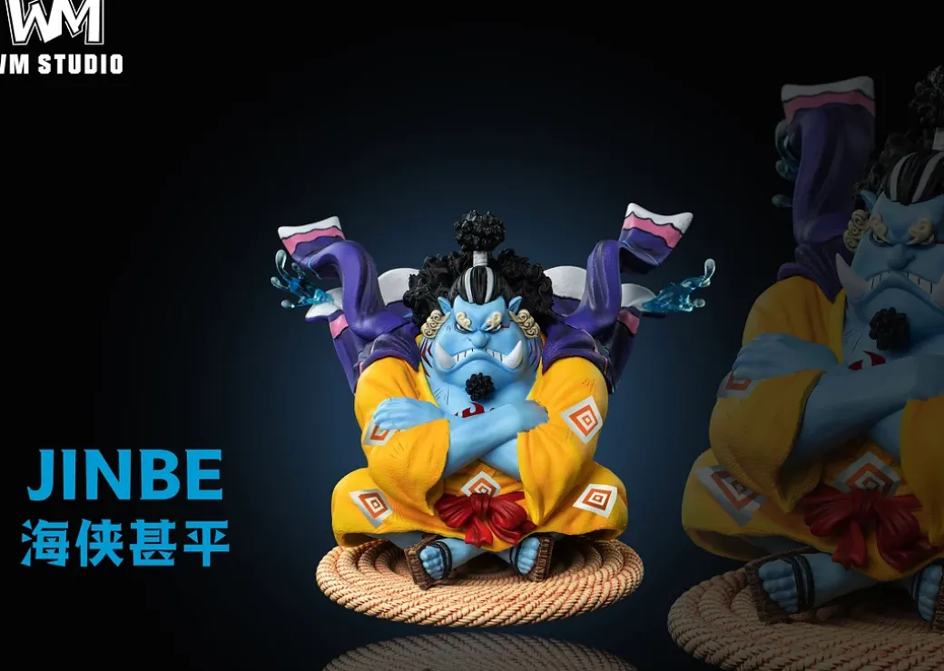 WCF Scale Sitting Series 002 Jinbe - ONE PIECE Statue - WM Studios