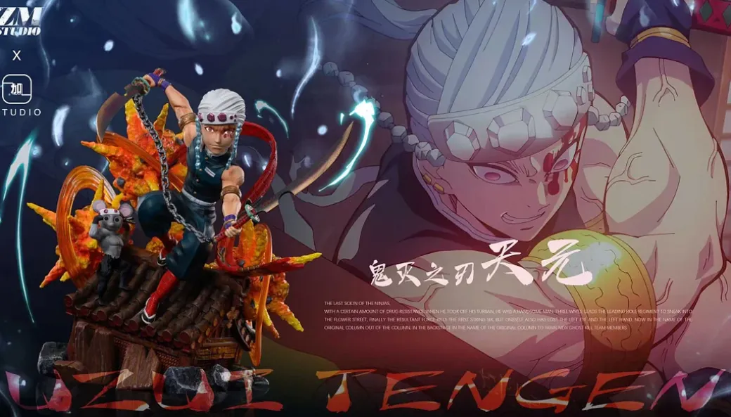 WCF Scale Sound Hashira Tengen Uzui - Demon Slayer: Kimetsu no Yaiba Resin Statue - ZM Studios