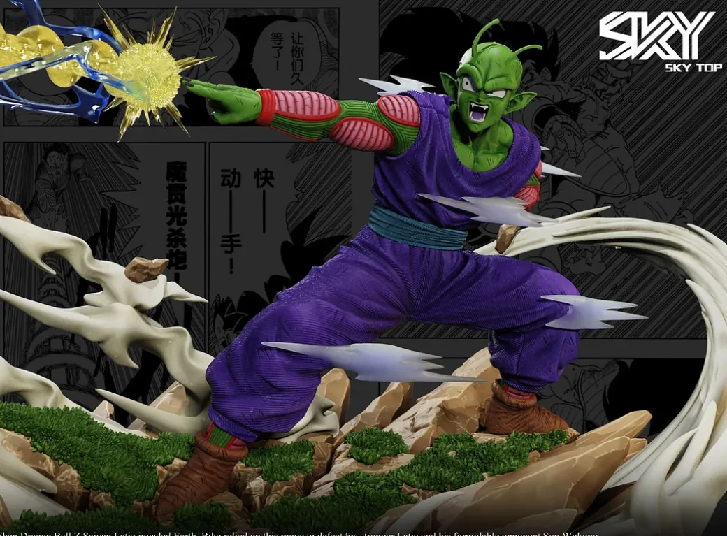 WCF Scale Special Beam Cannon Piccolo Attack Son Goku & Raditz - Dragon Ball Resin Statue - Sky Top Studios