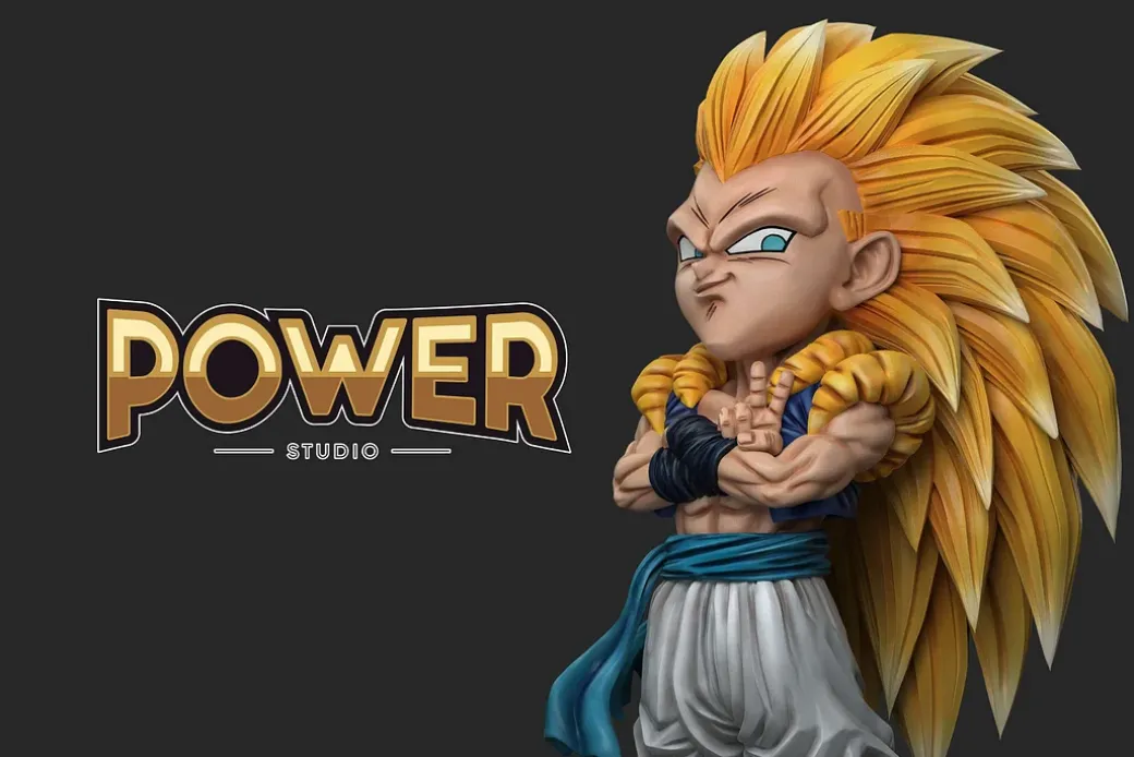 WCF Scale Super Saiyan 3 Gotenks - Dragon Ball Statue - Power Studio