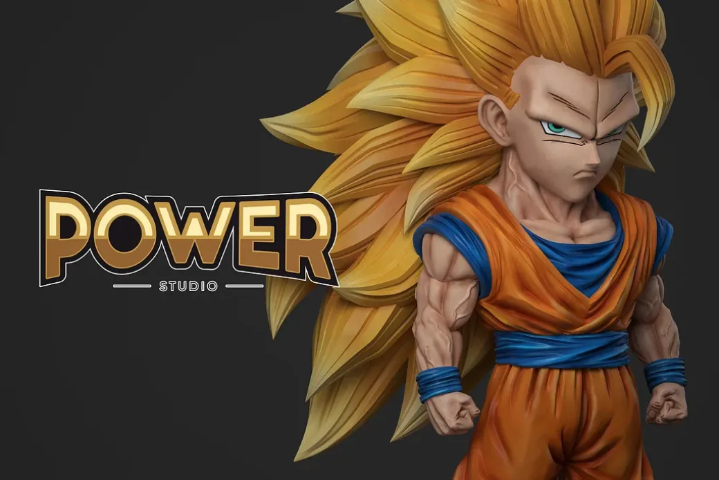 WCF Scale Super Saiyan 3 Son Goku - Dragon Ball Statue - Power Studio