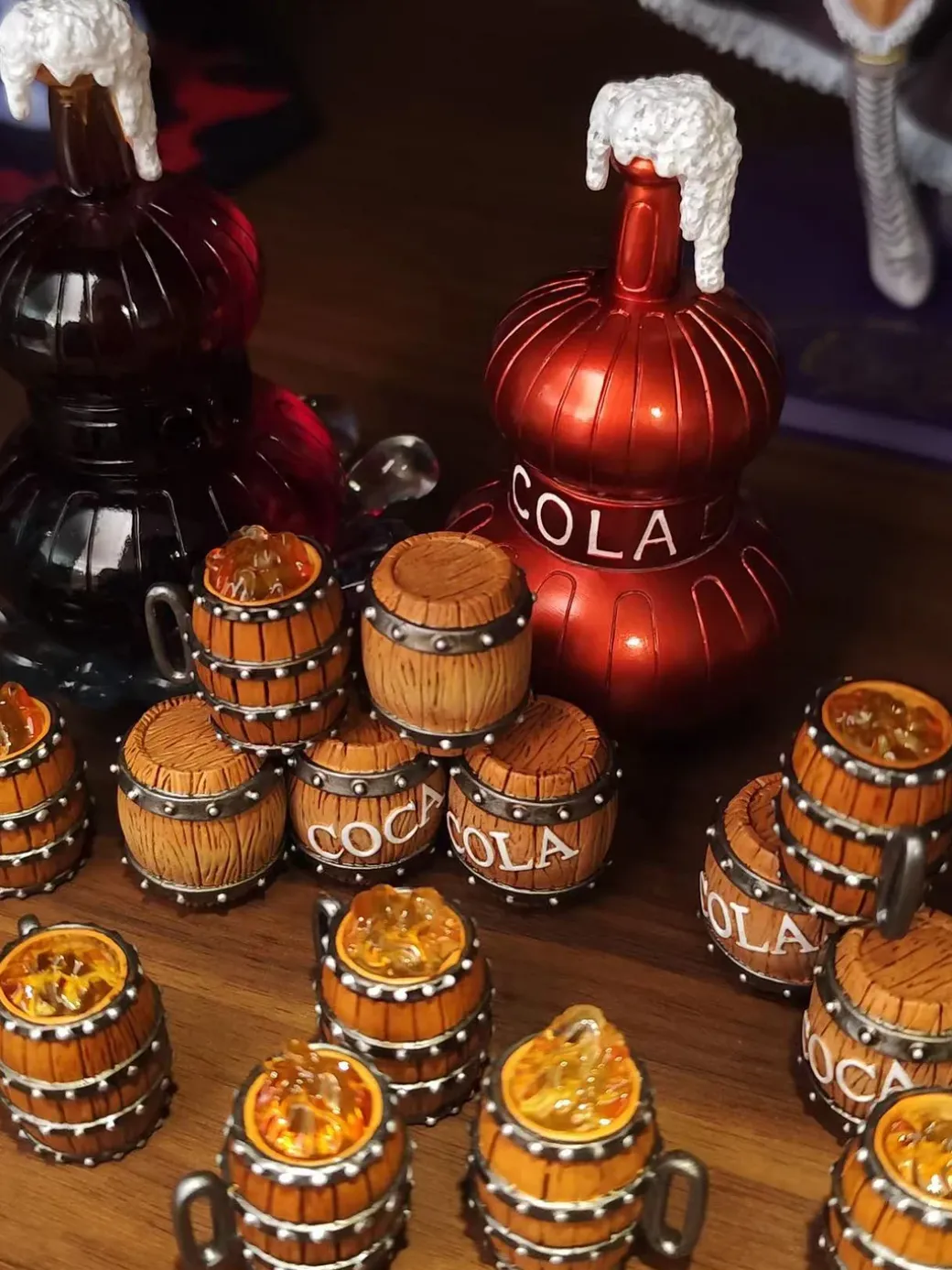 WCF Scale Wine Cup & Cola Barrel - ONE PIECE Resin Statue - PeiJianShouGe Studio