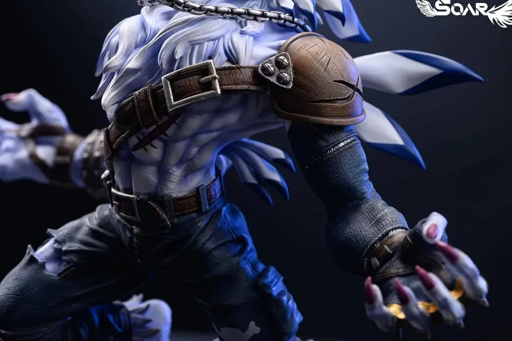 Were Garurumon - Digimon Resin Statue - Soar Studio