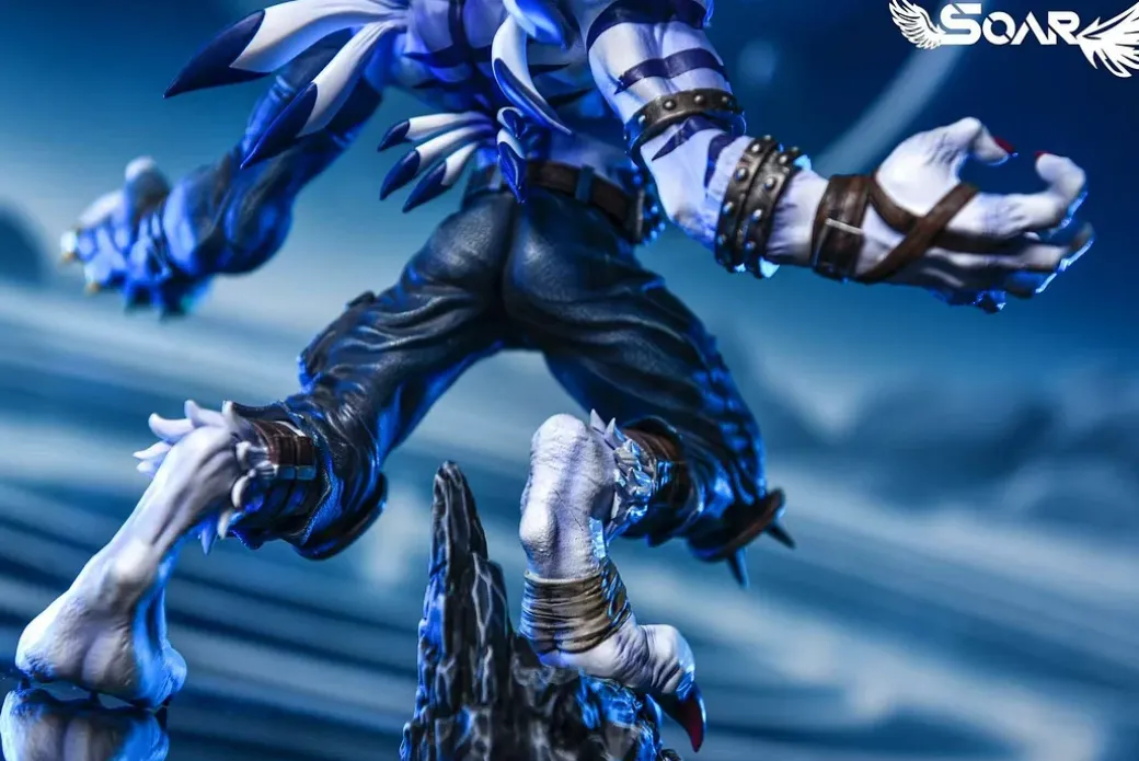 Were Garurumon - Digimon Resin Statue - Soar Studio