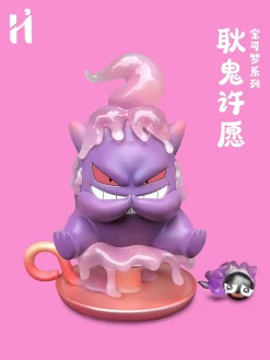 Wishing Series Gengar & Gastly - Pokemon Resin Statue - HiHi Studios