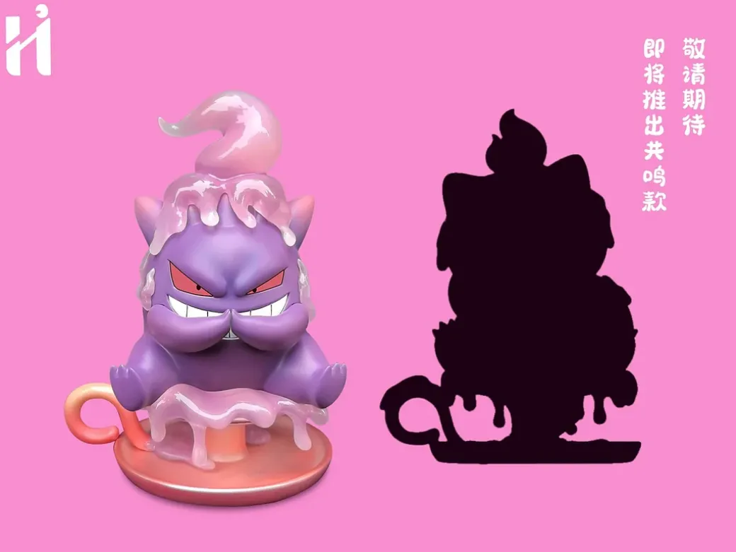 Wishing Series Gengar & Gastly - Pokemon Resin Statue - HiHi Studios