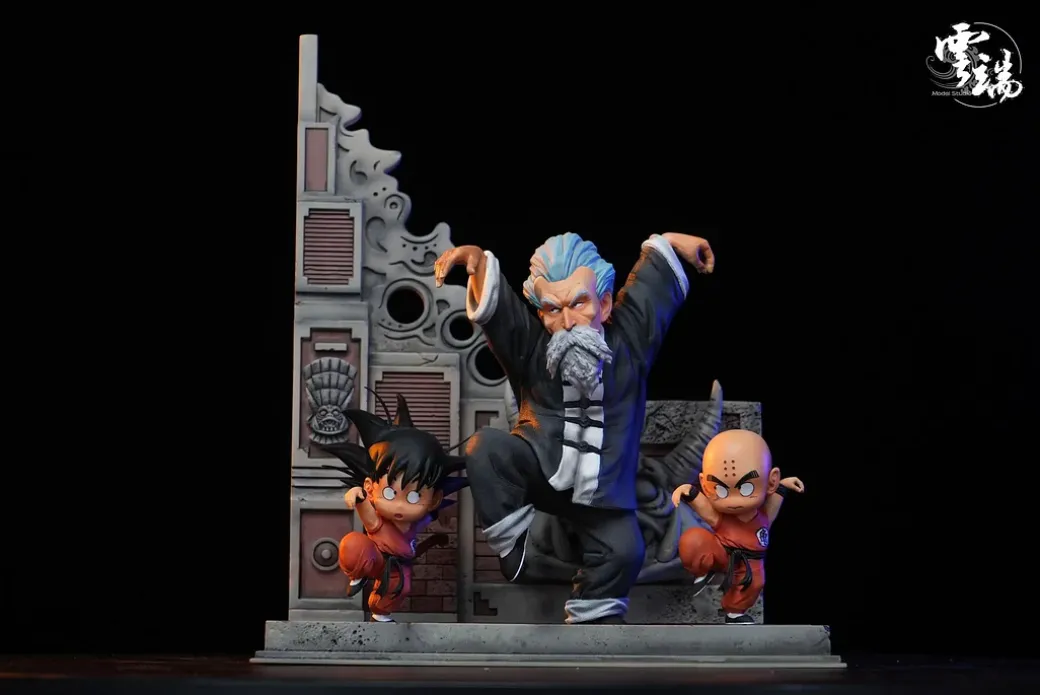 World Martial Arts Tournament Master Roshi & Kuririn & Little Son Goku - Dragon Ball Resin Statue - Model Studio
